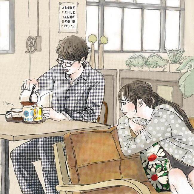 35 Heartwarming Sketches Depict The Magical Feeling Of Being Crazy In Love
