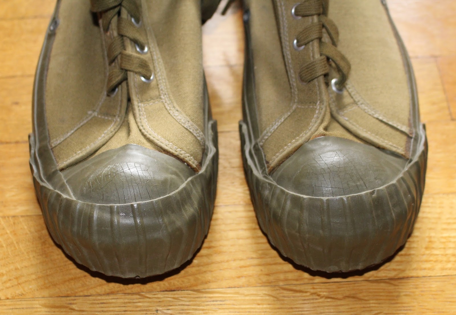 Nostalgia on Wheels: 1940's WWII US Royal Olive Drab Wading Sneakers ...