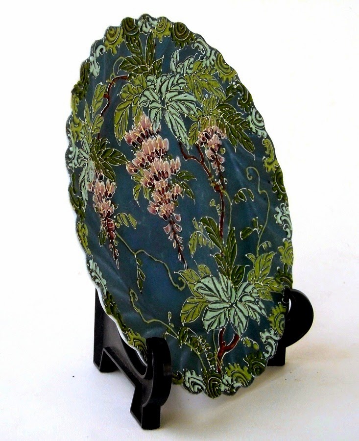 PATINA ANTIK NIPPON MORIAGE FLOWER PLATE