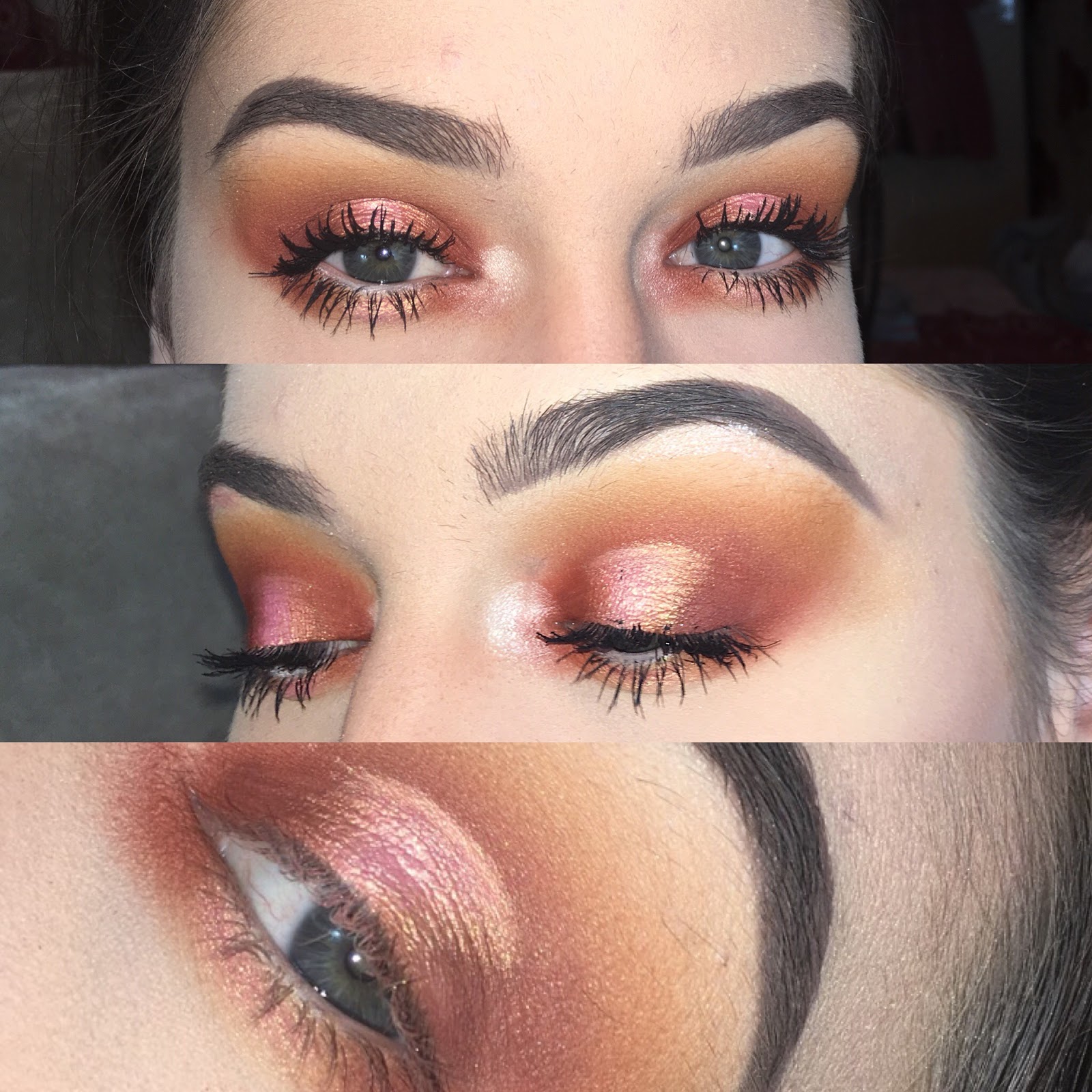 TUTORIAL PINK COPPER GLOW Using The Morphe X Jaclyn Hill Palette