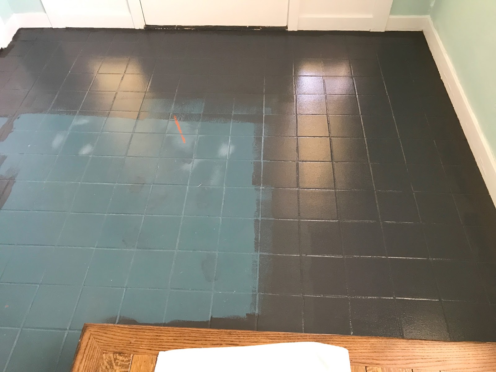 How to Paint and Stencil Tile with Chalk Paint Barnaclebutt