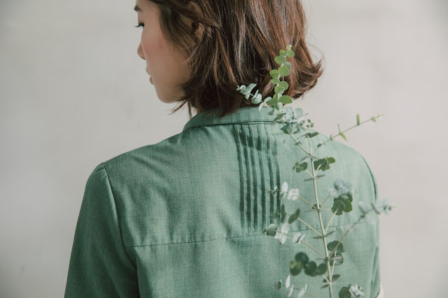 林間湖畔短袖襯衫-森徑