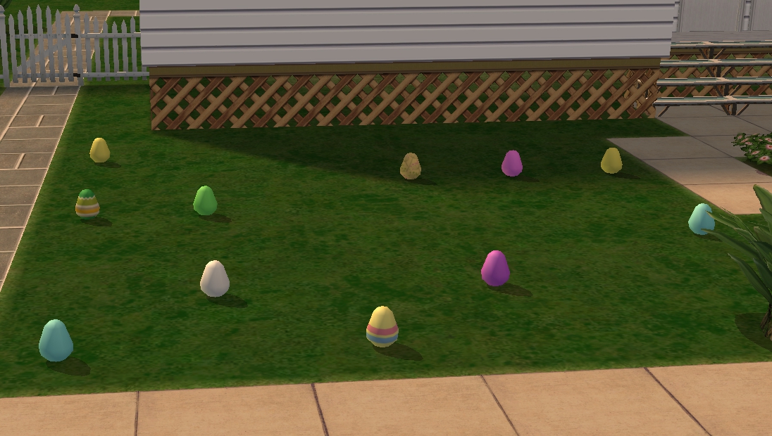TheNinthWaveSims The Sims 2 Yard Eggs For Easter