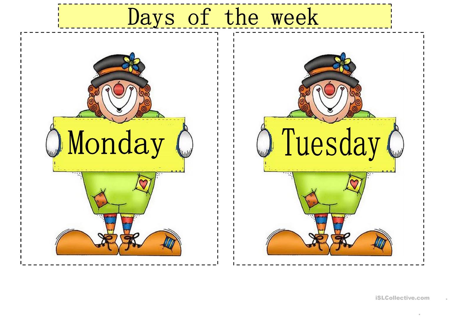 Days of the week for kids song. Days of the week ISLCOLLECTIVE. Monday week. Days of the week ISLCOLLECTIVE com.