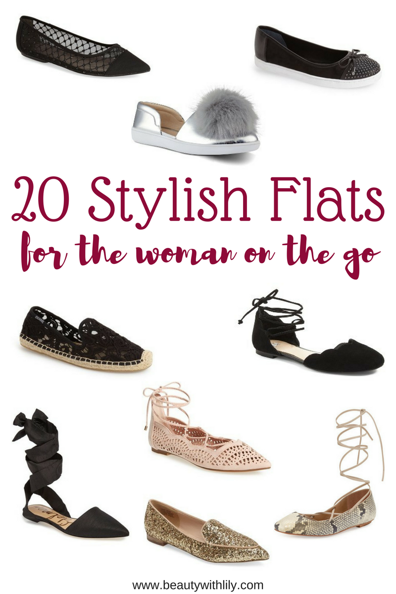 20 Stylish & Comfortable Shoes // Trendy Flats | beautywithlily.com