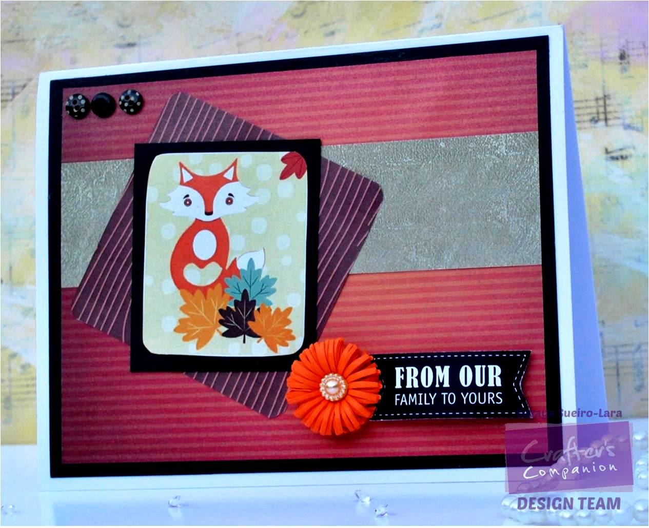 Creative Crafters Cute Foxy Card