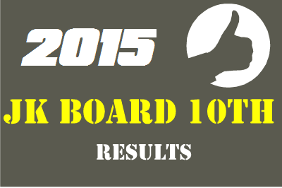 JK Board 10th Result 2015-Jammu and Kashmir 10th class Result 2015