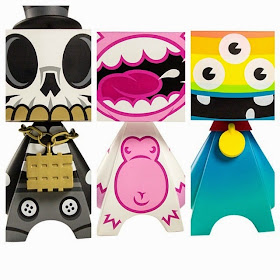 MAD*L Phase 4 Variant Colorway Vinyl Figures by MAD - White MAD Ape, Mono Modern Hero & Blue MAEMAEMON