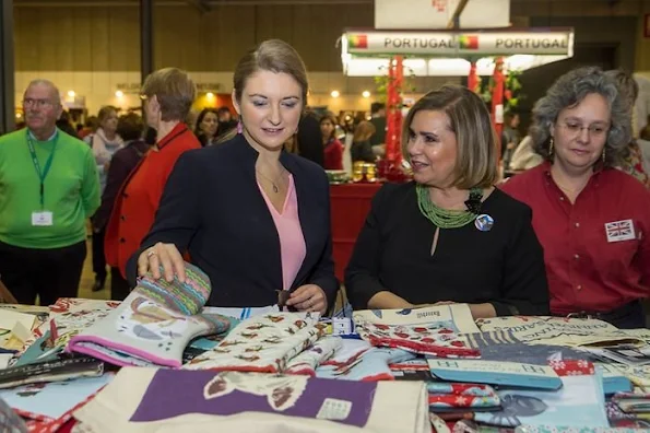 Grand Duchess Maria Teresa and Hereditary Grand Duchess Stéphanie were accompanied by Prime Minister Xavier Bettel 