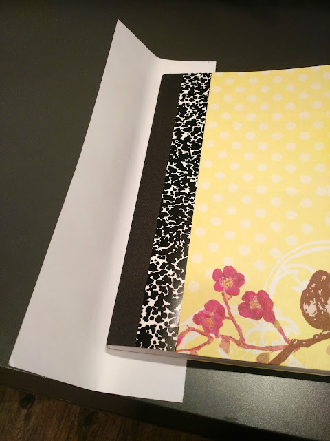 Mod Podge Notebook--A quick, easy and cute way to update a boring composition notebook!