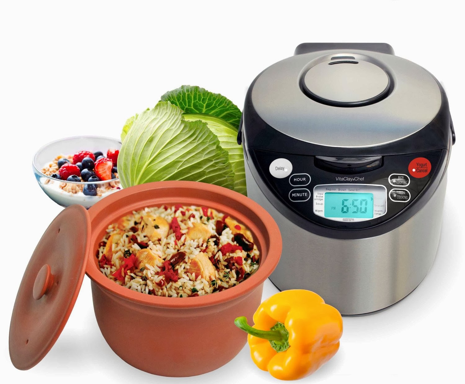 Best Rice Cookers Reviews VitaClay VM79008 Smart Organic MultiCooker