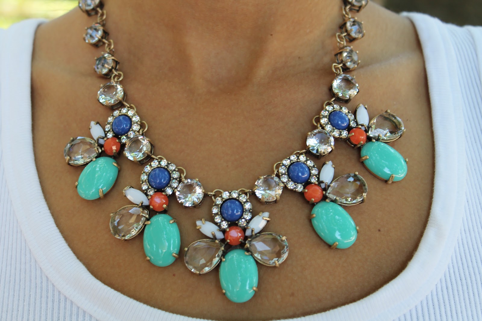 Accessory Concierge: Color Collage Crystal Necklace