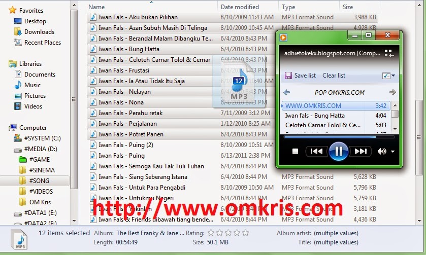 Playlist di windows media player OMKRIS2