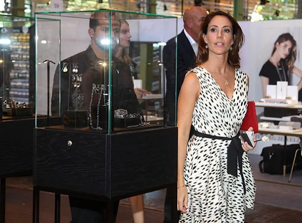Princess Marie visits as protector Copenhagen Jewellery and Watch Show where she presents award prize at the show in Copenhagen