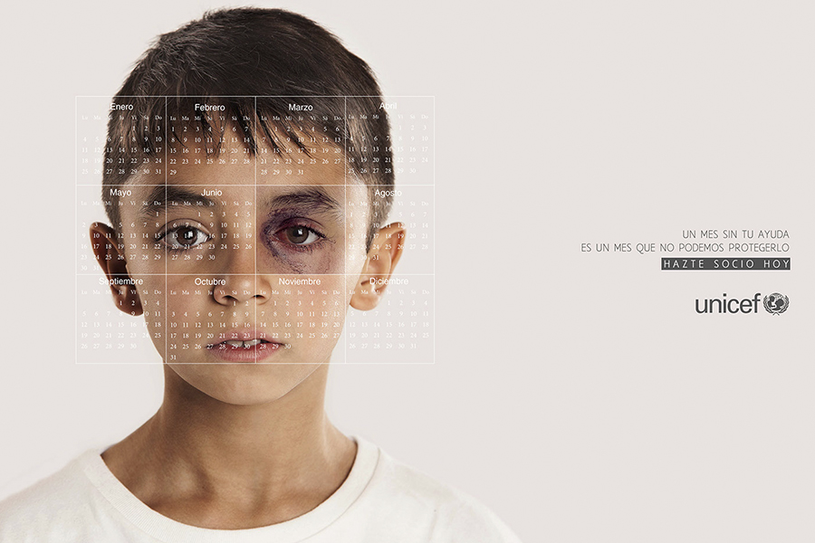 UNICEF Chile "Un mes sin tu ayuda, es un mes sin protegerlos"