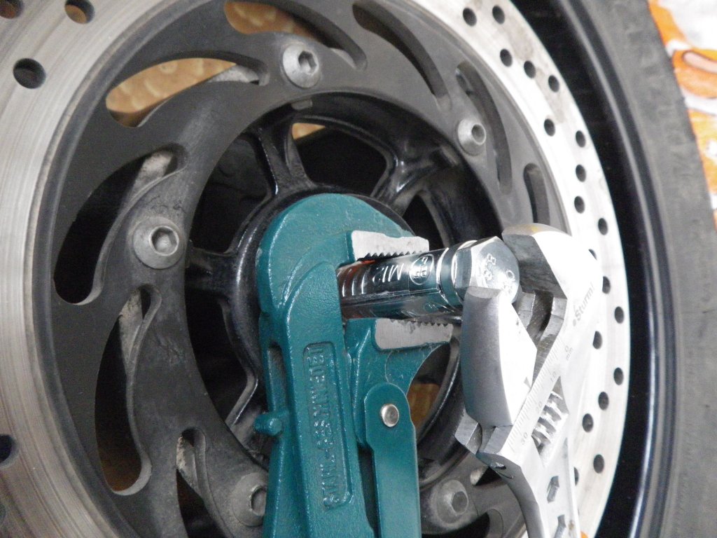 At Grommit's garage Motorcycle wheel bearing replacement