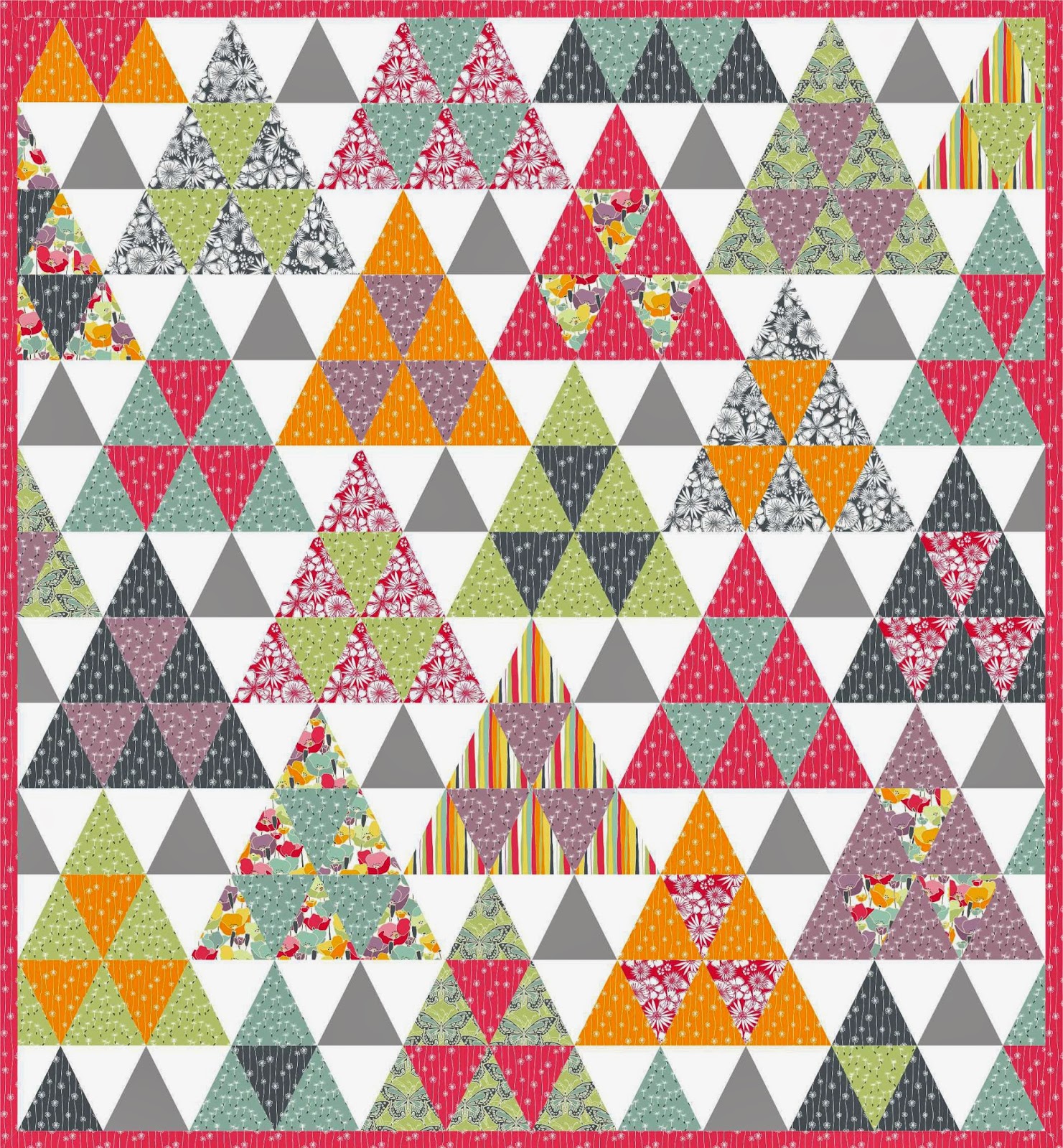 Quilt Inspiration Free pattern day Thousand Pyramids quilts