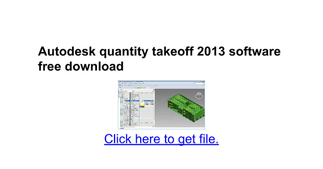 autodesk quantity takeoff catalogs