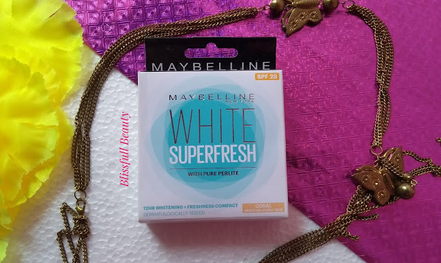 Maybelline white  super fresh compact review(Shade Coral)