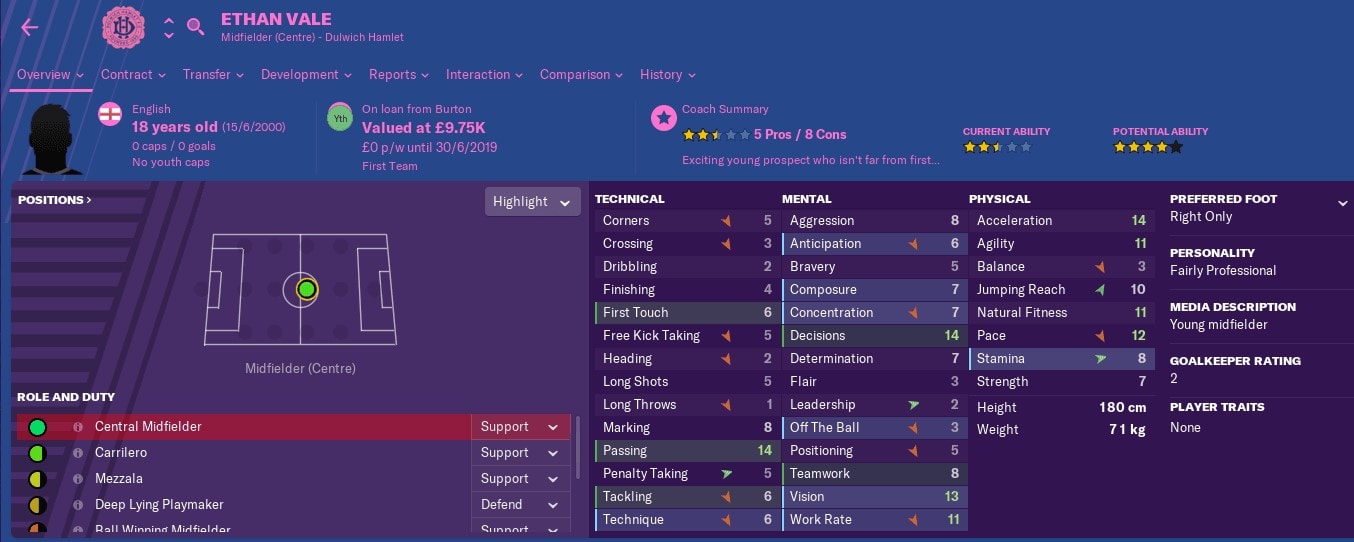 Football Manager Player Loan