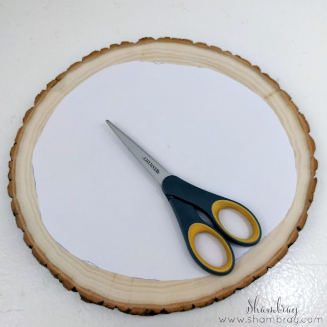 Wood Slice Crafts (St. Patrick's Day Wreath and Chalkboard Tutorial) 
