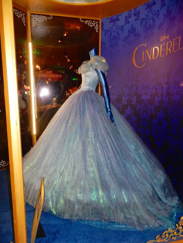 Hollywood Movie Costumes and Props: Cinderella ball gown worn by Lily James  in Disney's live-action movie