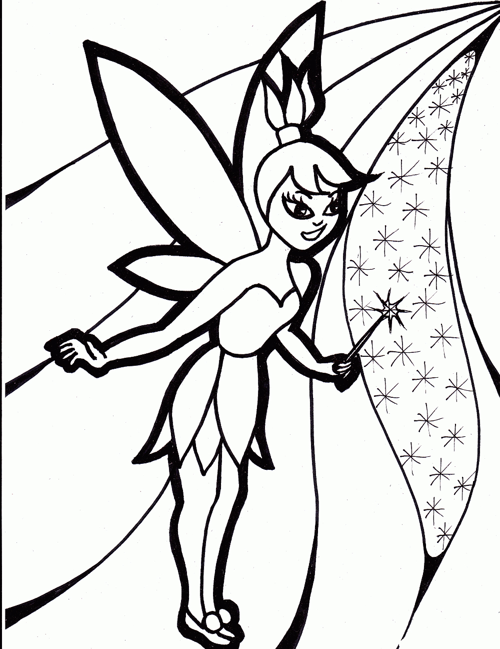 halloween coloring pages Tinkerbell Halloween Coloring Pages