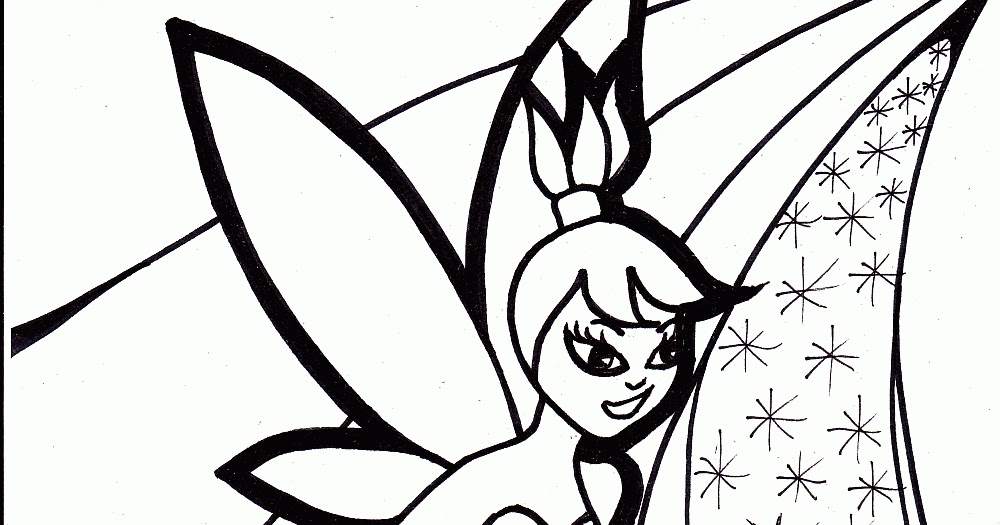 halloween coloring pages: Tinkerbell Halloween Coloring Pages