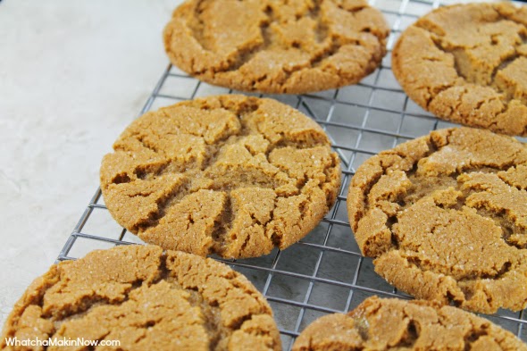 Classic Gingersnaps - Recipes uses shortening making them extra chewy!