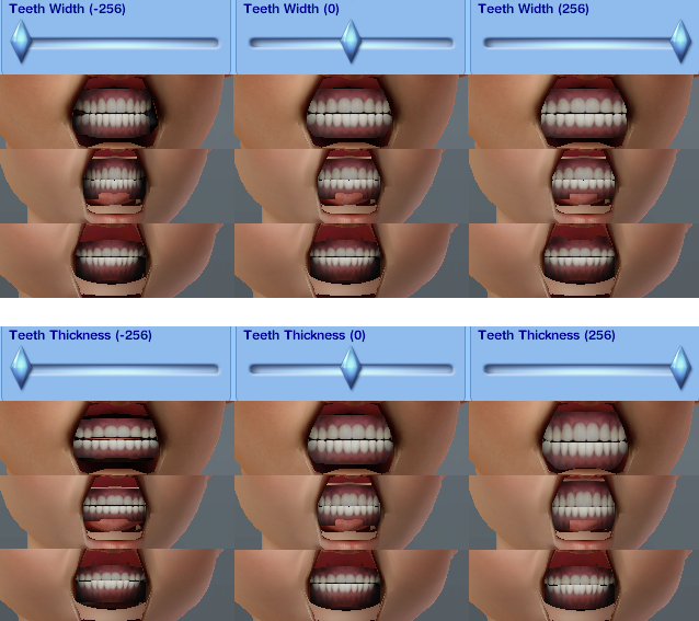 My Sims 3 Blog Teeth Depth Slider By Oneeuromutt