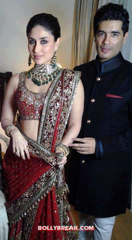 Kareena Kapoor and Manish Malhotra - (3) - Kareena Kapoor in RED Dresses