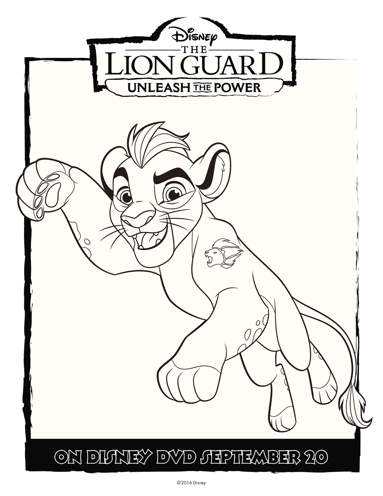 @Disney The Lion Guard- Unleash the Power Activity/Coloring Pages Promo