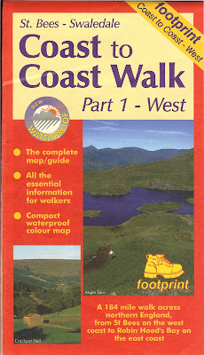 Footprint Map - Coast to Coast Walk Part 1 West Front