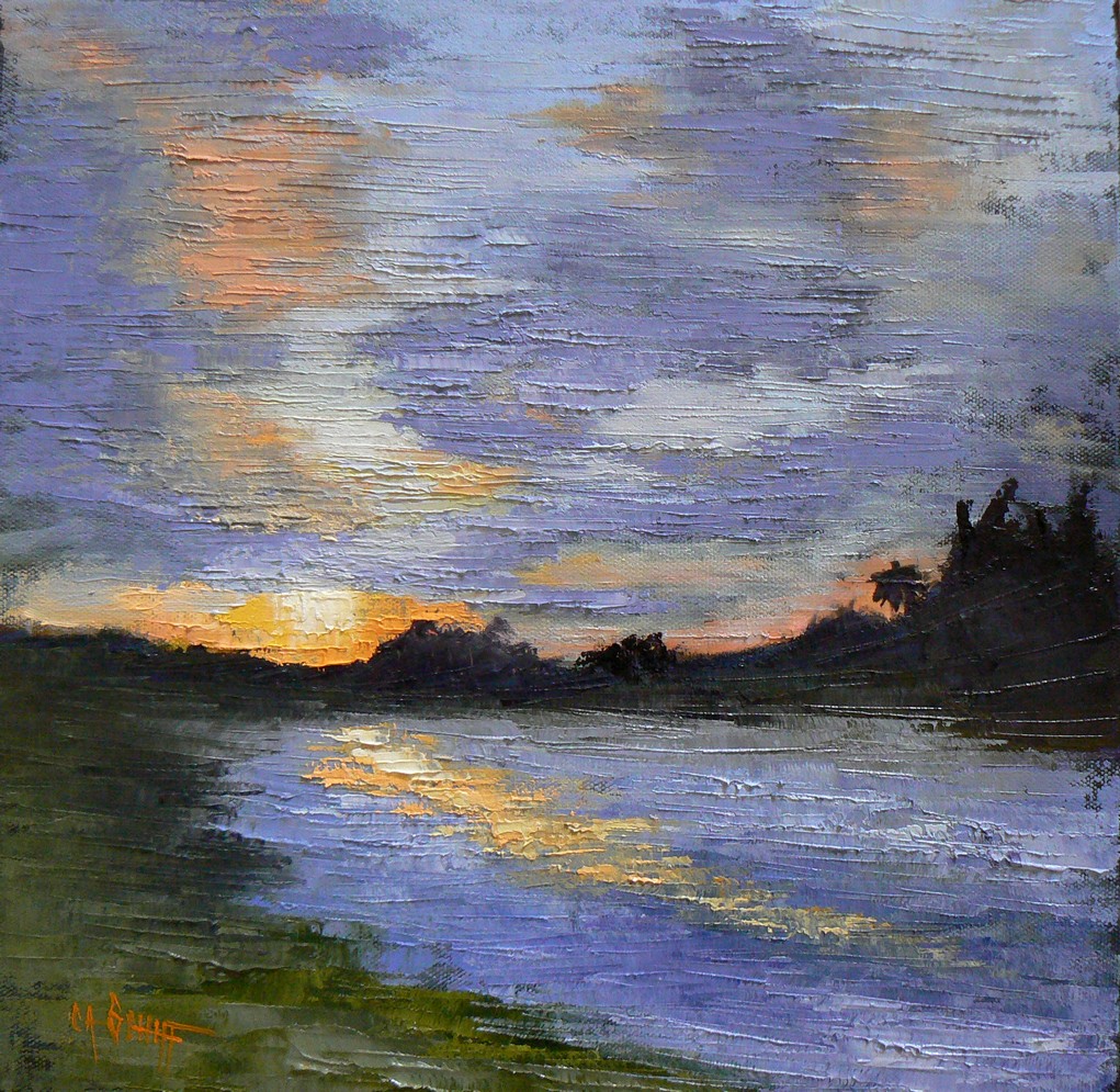 CAROL SCHIFF DAILY PAINTING STUDIO Painting on Sale, Landscape