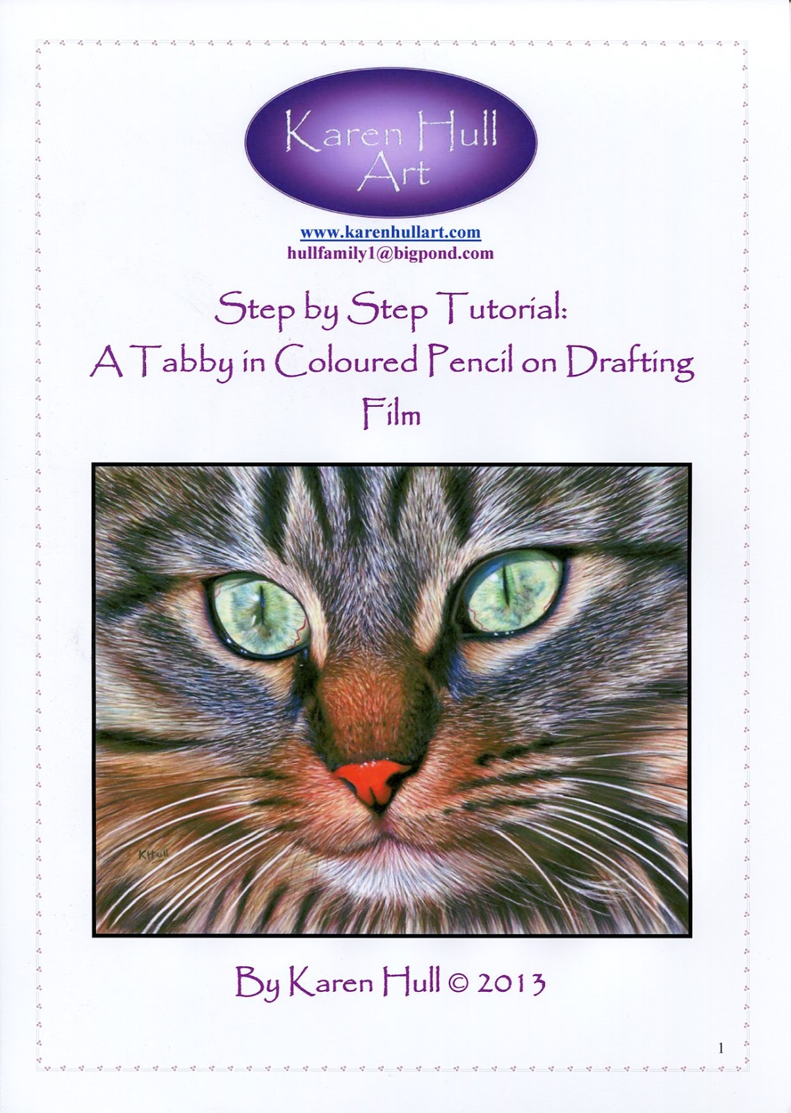 Karen Hull Art Lucy tutorial and first art demonstration