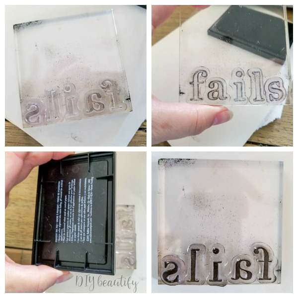 using clear stamps