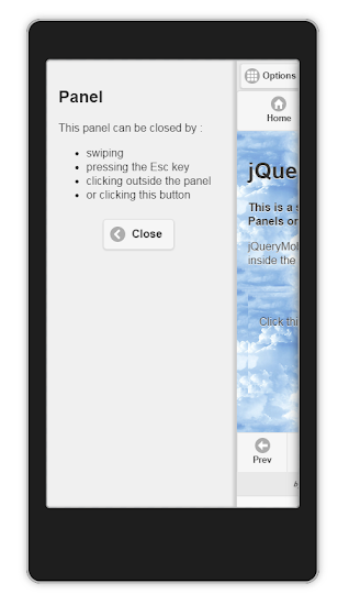 jQueryMobile Panels For Android and BlackBerry   1     