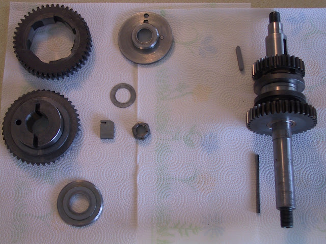 Hobart A200 Overhaul: Center Shaft Parts Layout
