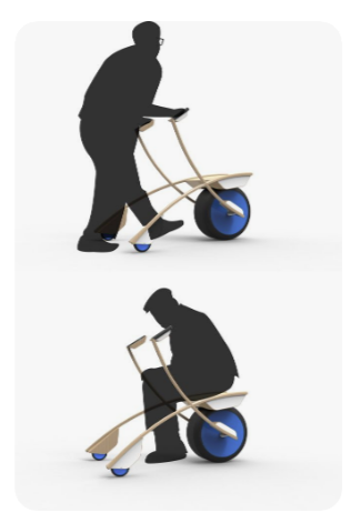 Yaşlılar için kullanışlı bir yürüteç tasarımı