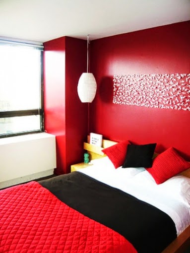 Habitaciones en color rojo - Ideas para decorar dormitorios