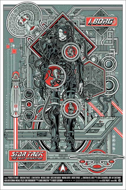 Mondo - Star Trek: The Next Generation “I, Borg” Metallic Variant Edition Screen Print by Jesse Philips