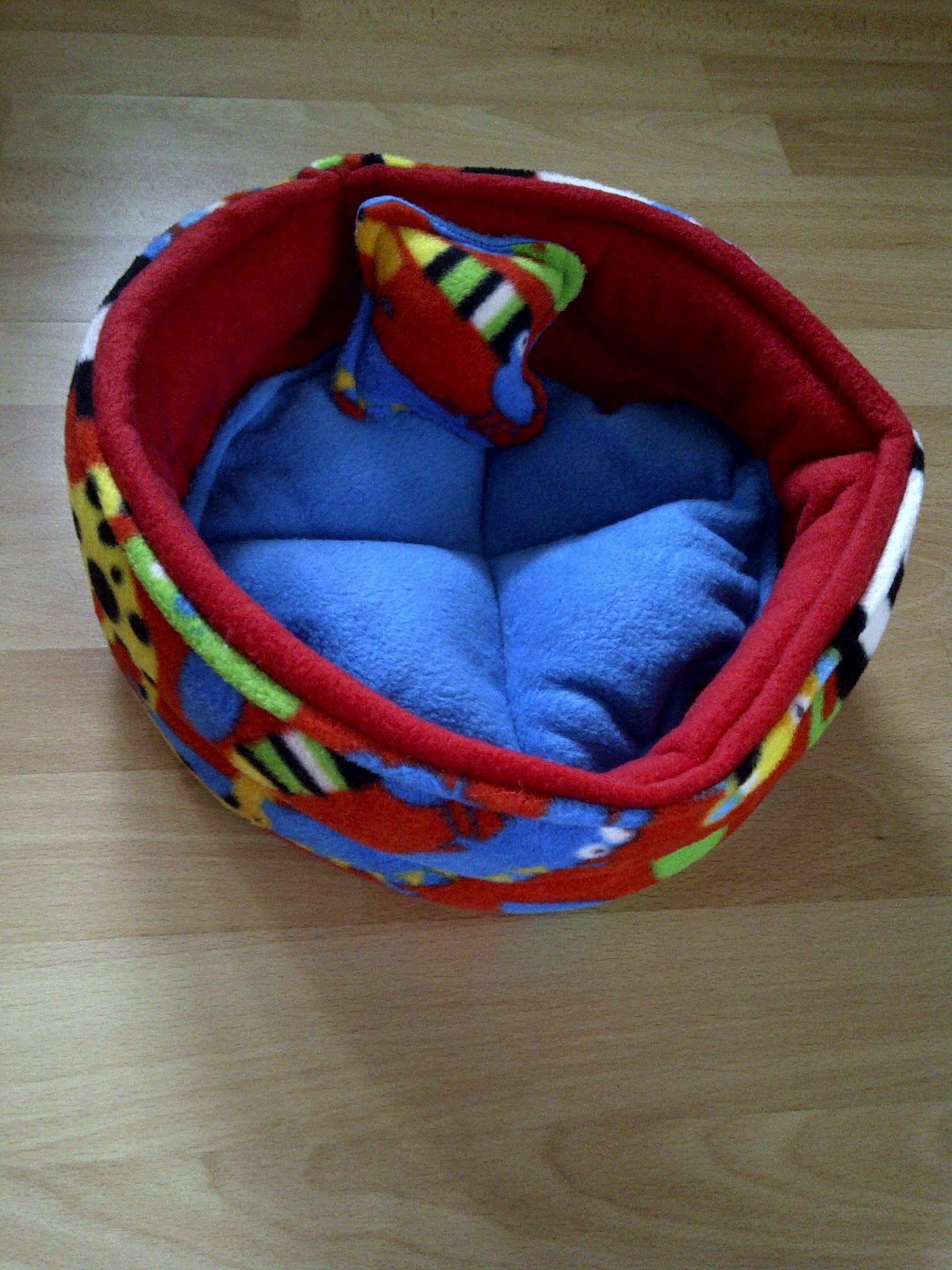 Ferret Dook Cuddle cup bed by Rhett and Co bedding.