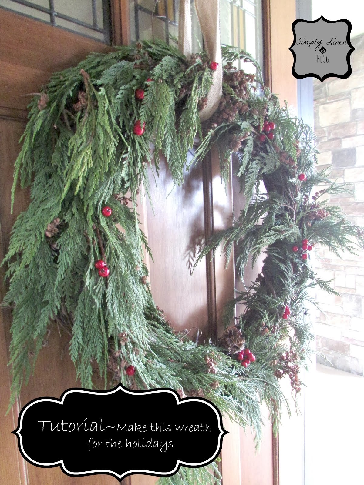 DIY Fresh Greenery Wreath