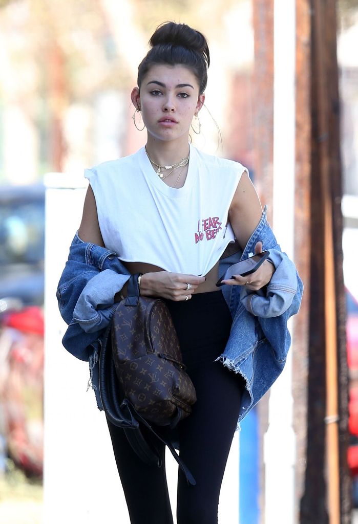 Madison Beer Street Style Out in West Hollywood - Celebs Style Fashion