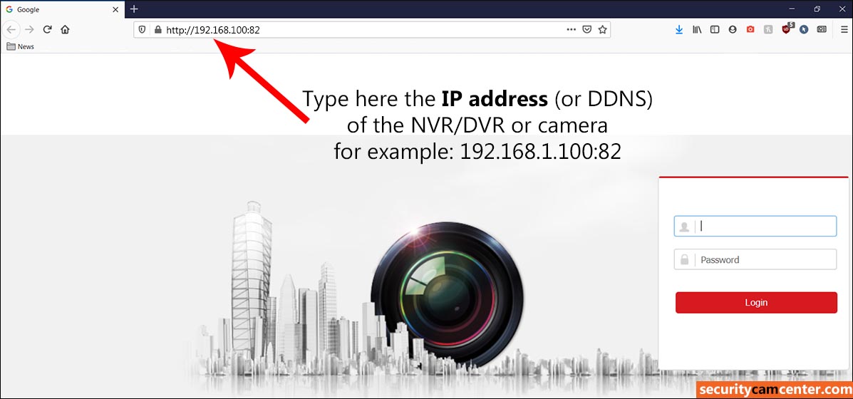 view Hikvision cameras or NVR on Firefox 
