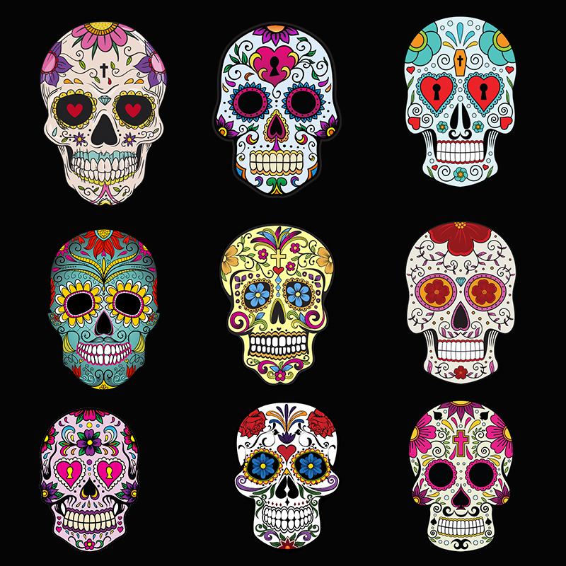 caveiras mexicanas em png