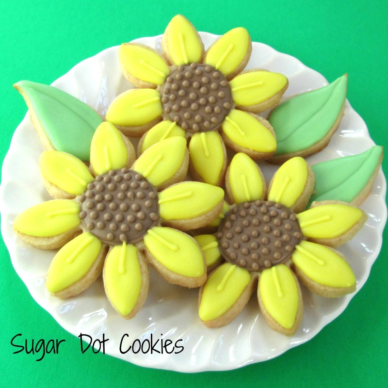 I added just a few mini leaves to break up all of the yellow.