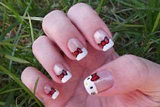 Hello Kitty Nails Designs