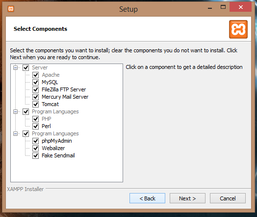 Next components. Select компонент.