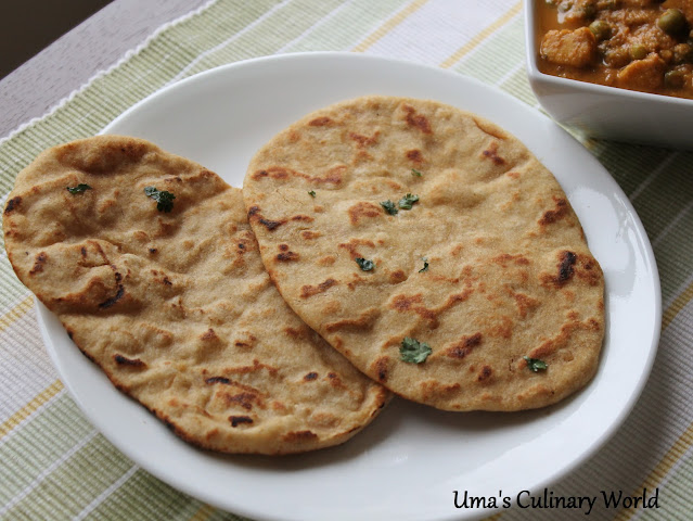 whole wheat Tawa Naan